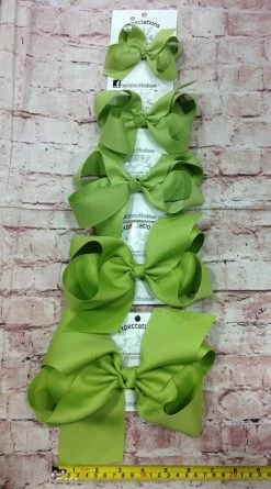 Beckys Baby Accessories Lemongrass Hairbow