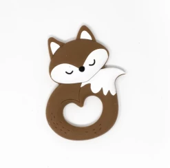 Three Hearts WOODLAND FOX SILICONE TEETHER
