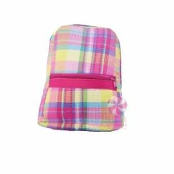 Oh Mint Popsicle Plaid Seersucker Sm Backpack