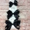 Beckys Black Satin Hairbow