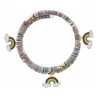 Jane Marie Kids Multi Sequin Wrap W/ Rainbow Charms Bracelet Gifts