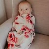 Rockin Royalty Classic Rose Stretchy Swaddle Infant Clothing