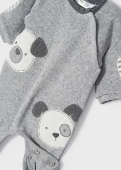 Mayoral Fall Grey Doggie Faces Footie