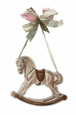 GLORY HAUS Rocking Horse Door Hanger Decor