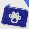 Bari Lynn Paw Print Beaded Zip Pouch Gifts