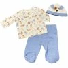 Little Me Puppy Print 2pc Footie Set