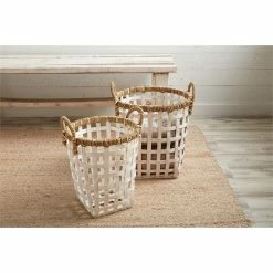 Mudpie Decor Rattan Basket Set