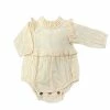 Yo Baby Fall New Arrivals Creamsicle Full Ruffle Sleeves Infant Romper