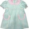Petit Bebe/Petit Ami/Claire & Charlie Spring/Summer 2023 Vilma Turq/Pink Floral Knit Dress