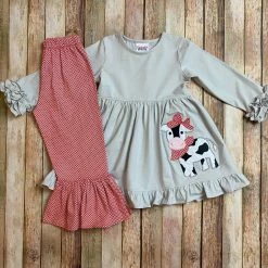 Natalie Grant Fall New Arrivals NG Girl Cow Dress Set