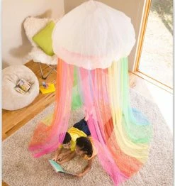 HEARTHSONG Toys Light Up Rainbow Canopy