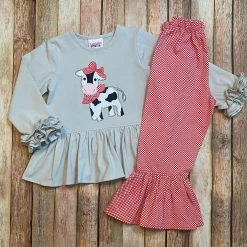 Natalie Grant Fall NG Girl Cow Set New Arrivals