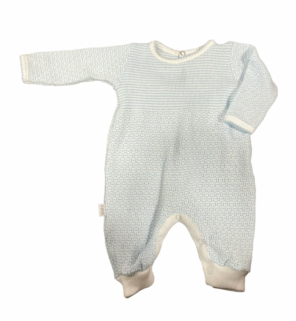 Cheapest โ Paty Blue Solid LS Romper W/Blue Trim ๐ 1 Paty Blue Solid LS Romper W/Blue Trim
