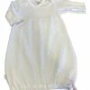 Baby Registry Paty White W/Pink Rosettes Gown