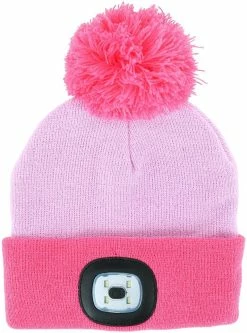 NightScope Gifts Night Owl Kids LED Beanie Pink