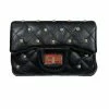 ZOMI GEMS Gifts Quilted Stud Mini Bag- Black