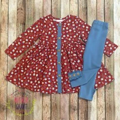 Natalie Grant Fall NG Floral Fall Dress Set New Arrivals