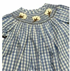 Three Sisters Fall Cotton Smocked Bishop
