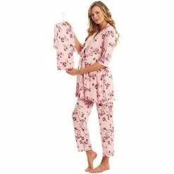 Everly Grey Dusty Rose 5pc Set Infant Clothing