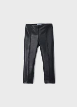 Mayoral Fall Black Leatherette Legging New Arrivals