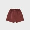 Mayoral Fall New Arrivals Maroon Leatherette Shorts