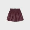 Mayoral Fall Blackberry Leatherette Shorts