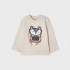 Mayoral Fall Oatmeal Owl Long Sleeve Tee New Arrivals