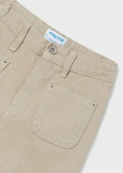 Mayoral Fall Tan Pocket Flare Jeans