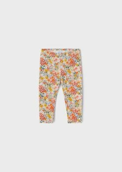 Mayoral Fall New Arrivals Embroidered Flowered Sweater Legging Set