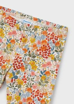 Mayoral Fall New Arrivals Embroidered Flowered Sweater Legging Set