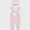Mayoral Fall Pink Kitty Jumper W/Hat Set
