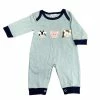 Three Sisters Fall Farm Animals Applique Boys Romper 50% Off Fall Clothing